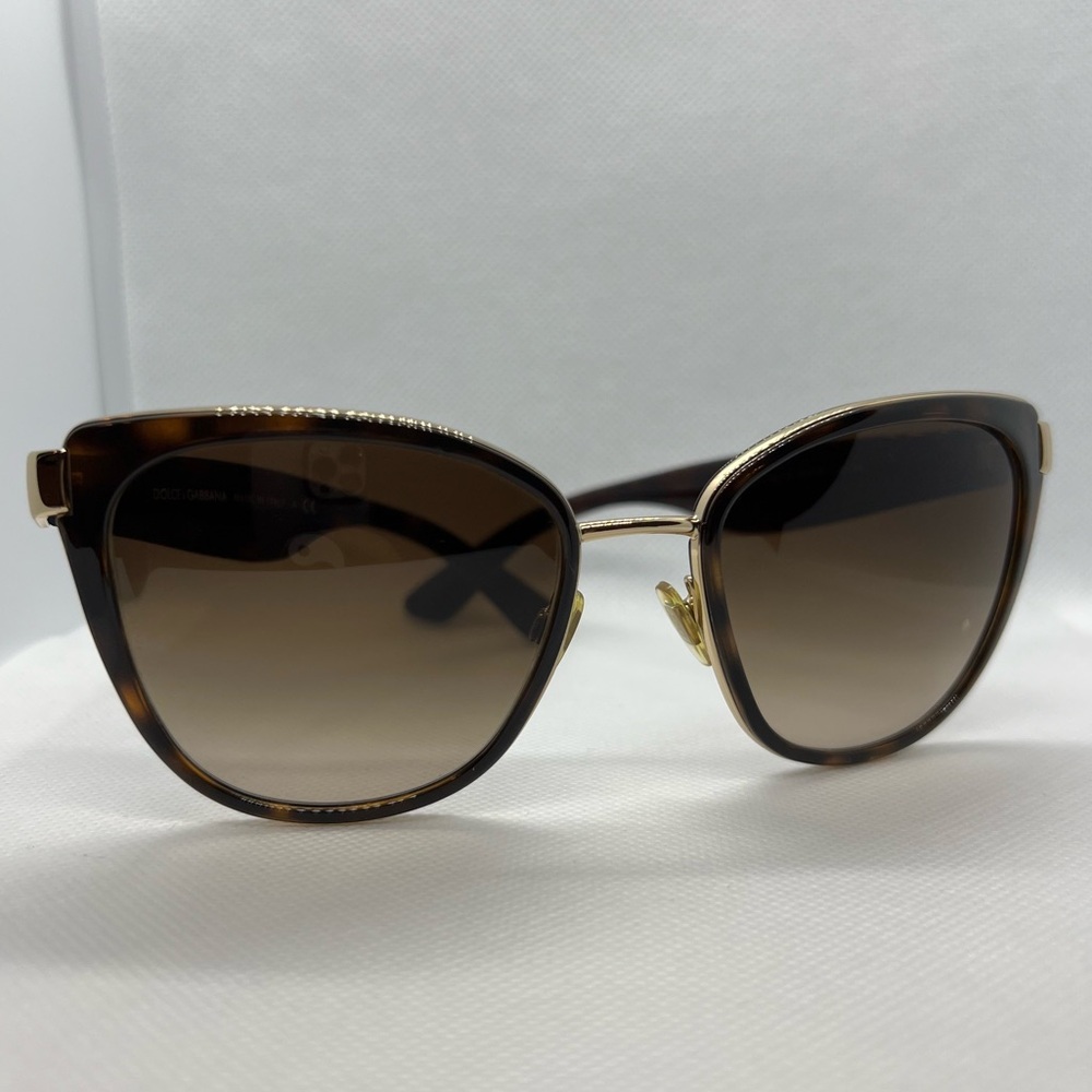 Dolce & Gabbana DG 2107 - Havana Gold Sunglasses - Gradient - Picture 12 of 16